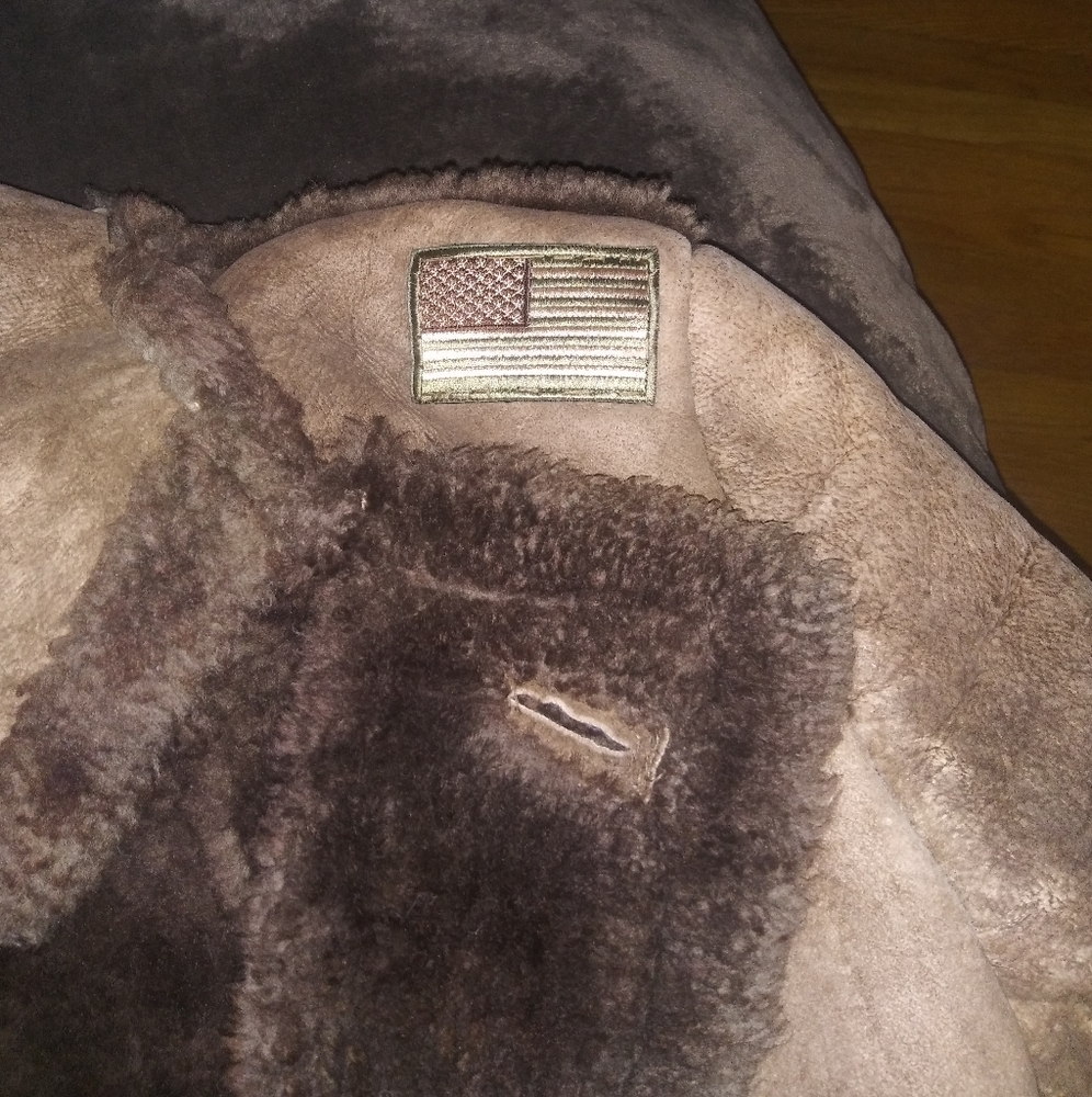 Ferris Bro's Furs Genuine Shearling Sheepskin Vintage Marlboro Man Style Jacket - Picture 12 of 15